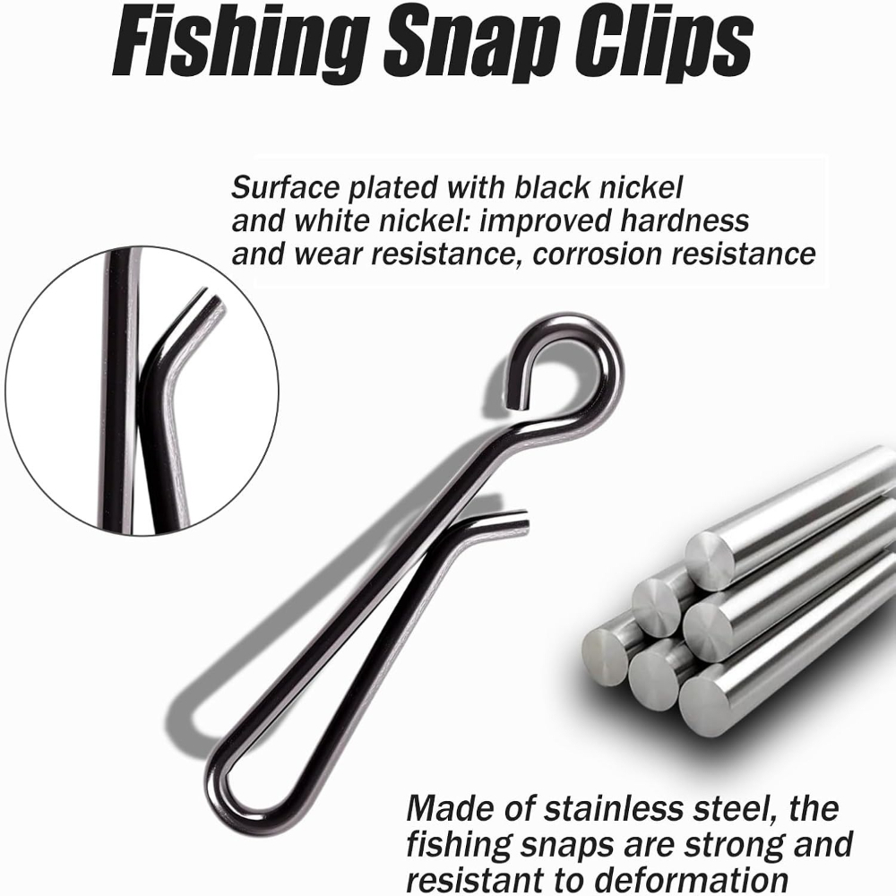 100 Stuks Rvs Vissen Snap Clip - Tippet Line recensie en prijs